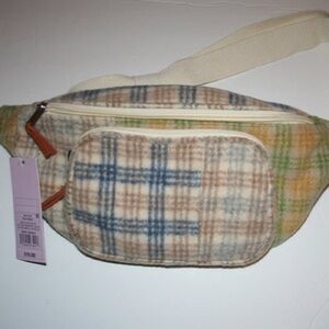 Burberry Beige Check Logo Belt Bag
